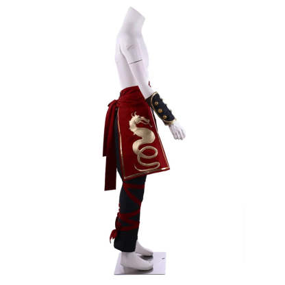 Deluxe Mortal Kombat Liu Kang Cosplay Costume for Men - Halloween & Party Suit with Headband-Astricos