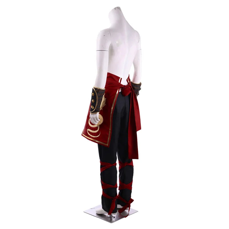 Deluxe Mortal Kombat Liu Kang Cosplay Costume for Men - Halloween & Party Suit with Headband-Astricos