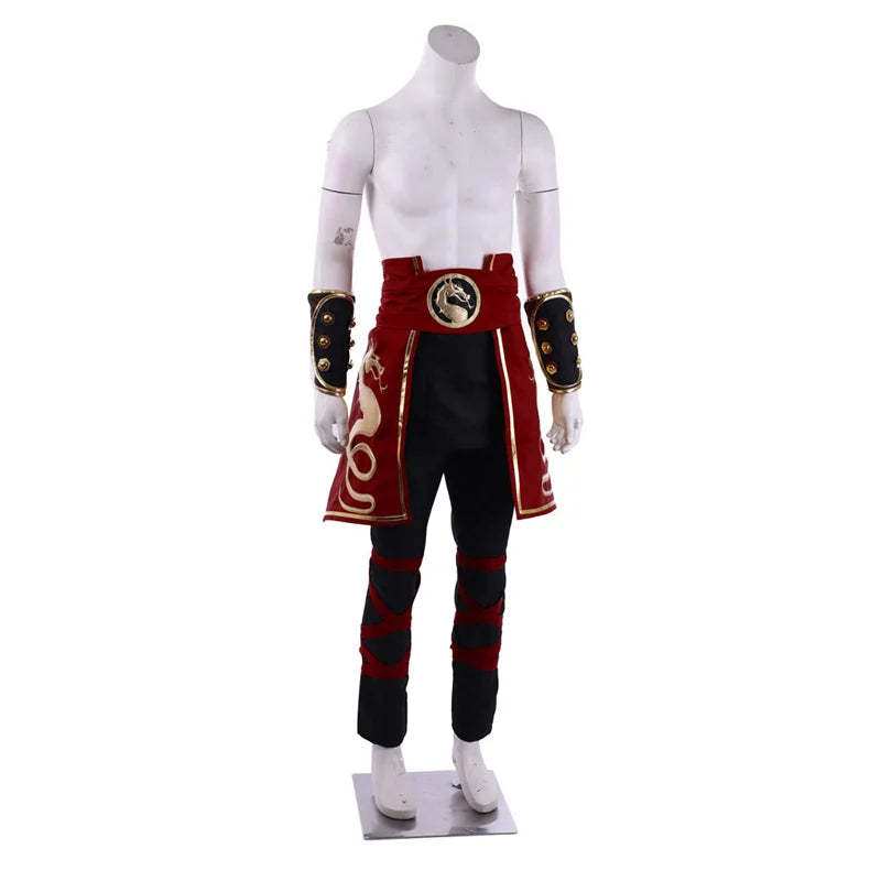 Deluxe Mortal Kombat Liu Kang Cosplay Costume for Men - Halloween & Party Suit with Headband-Astricos