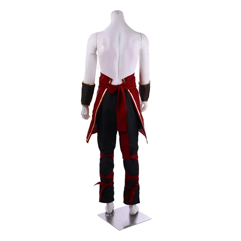Deluxe Mortal Kombat Liu Kang Cosplay Costume for Men - Halloween & Party Suit with Headband-Astricos