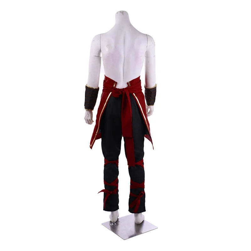 Deluxe Mortal Kombat Liu Kang Cosplay Costume for Men - Halloween & Party Suit with Headband-Astricos