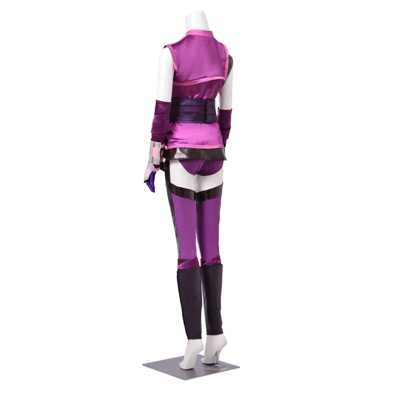Sexy Mileena Cosplay Costume Purple Full Set - Mortal Kombat Halloween & Carnival Outfit for Women-Astricos