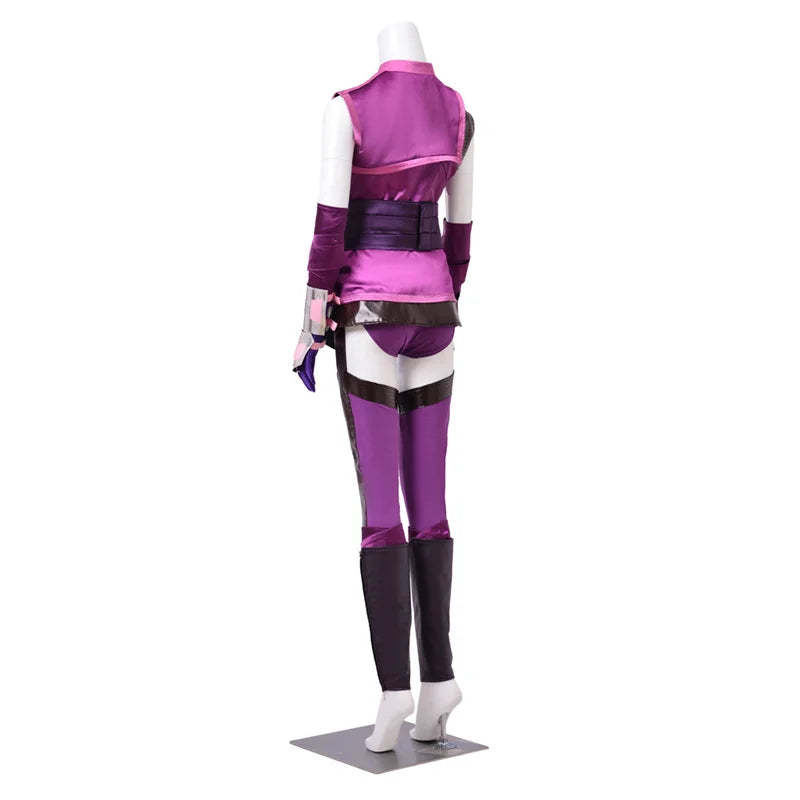 Sexy Mileena Cosplay Costume Purple Full Set - Mortal Kombat Halloween & Carnival Outfit for Women-Astricos