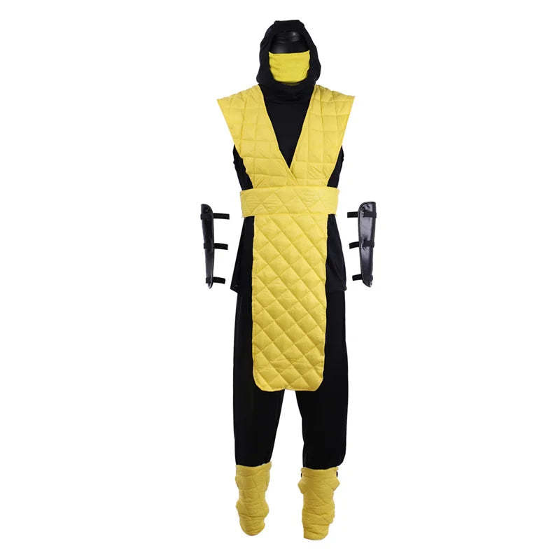 Mortal Kombat Scorpion & Sub-Zero Men's Cosplay Costume - Full Battle Suit for Halloween & Carnival-Astricos