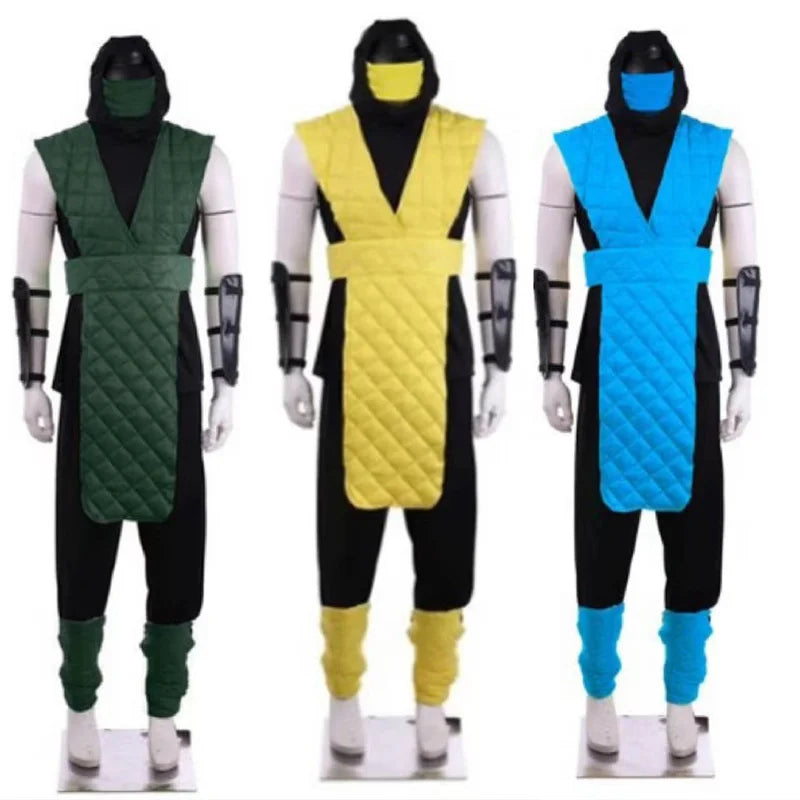 Mortal Kombat Scorpion & Sub-Zero Men's Cosplay Costume - Full Battle Suit for Halloween & Carnival-Astricos