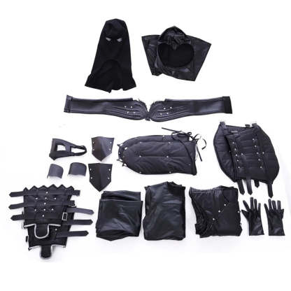 Noob Saibot Cosplay Costume - Mortal Kombat Black Ninja Fighter Outfit for Men-Astricos