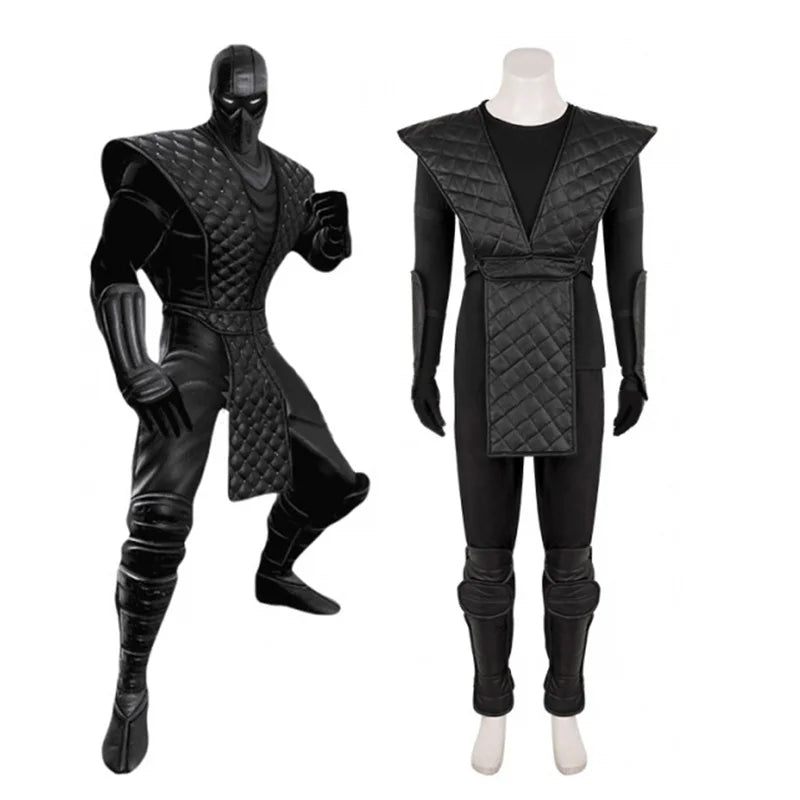 Noob Saibot Cosplay Costume - Mortal Kombat Black Full Set for Halloween & Carnival-Astricos