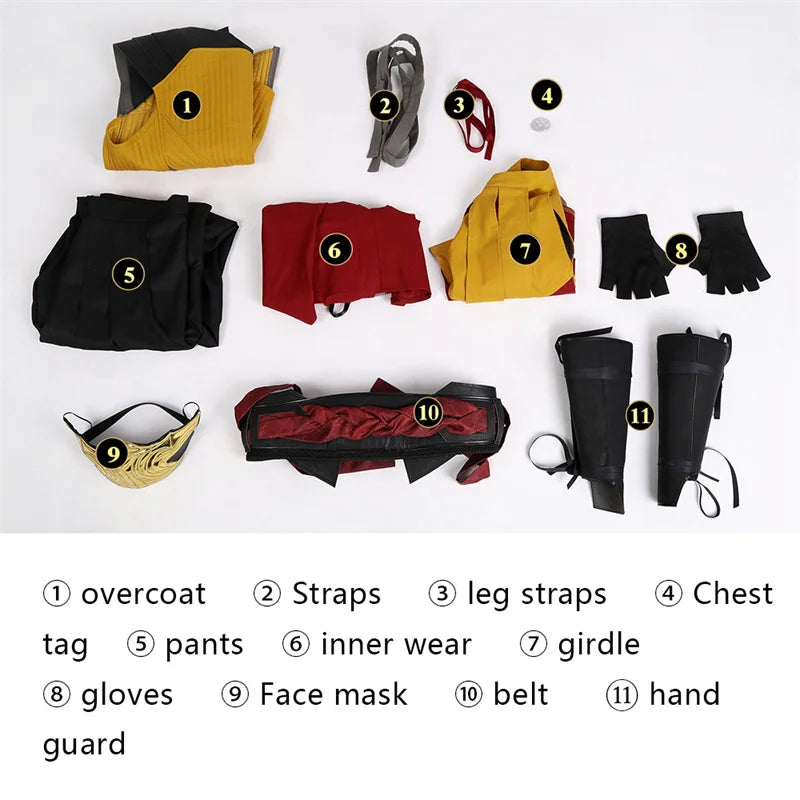 Mortal Kombat Scorpion Cosplay Costume - Premium Adult Men Fantasy Suit for Halloween & Carnival-Astricos