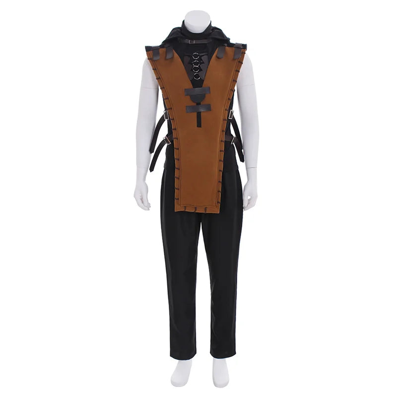 Scorpion Mortal Kombat Cosplay Costume for Adults - Halloween Full Set Outfit-Astricos