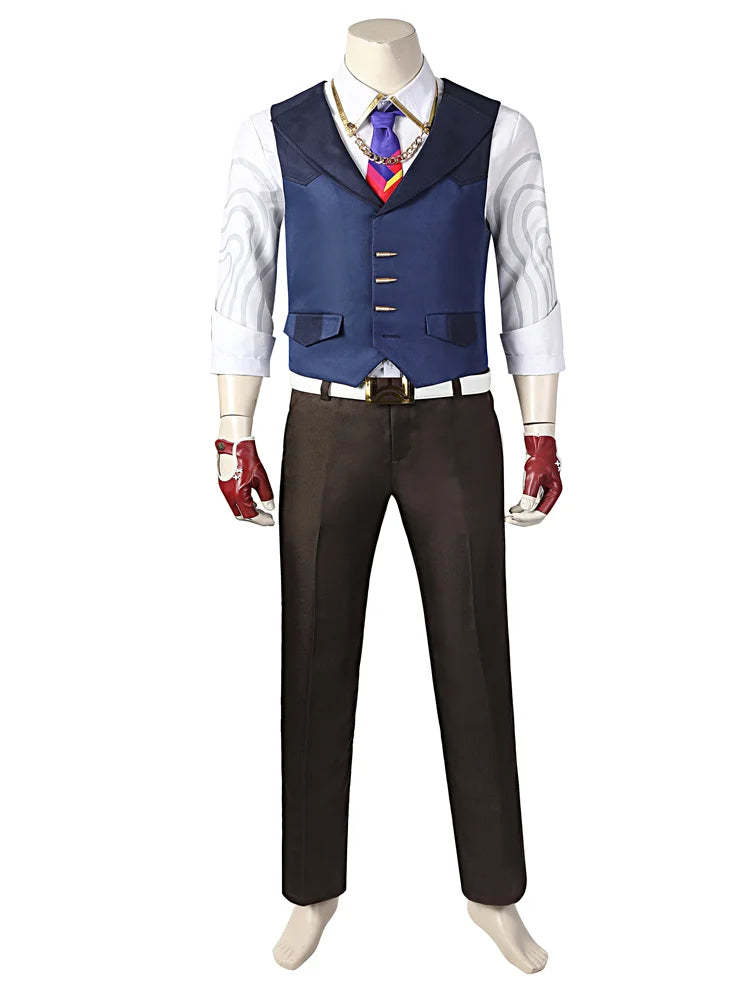 Valorant Chamber Cosplay Costume for Women - Sexy Top & Skirts Halloween Carnival Outfit-Astricos