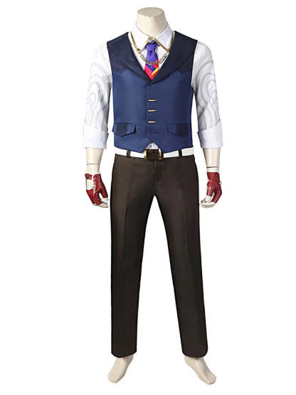 Valorant Chamber Cosplay Costume for Women - Sexy Top & Skirts Halloween Carnival Outfit-Astricos