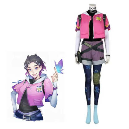 Valorant Clove Women's Cosplay Costume Full Set | Halloween & Carnival Party Outfit-Astricos