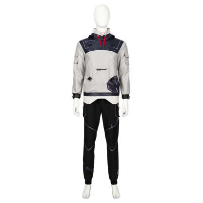 Valorant ISO Cosplay Costume - Hooded Sweatshirt, Pants, Top & Accessories for Halloween & Carnival-Astricos