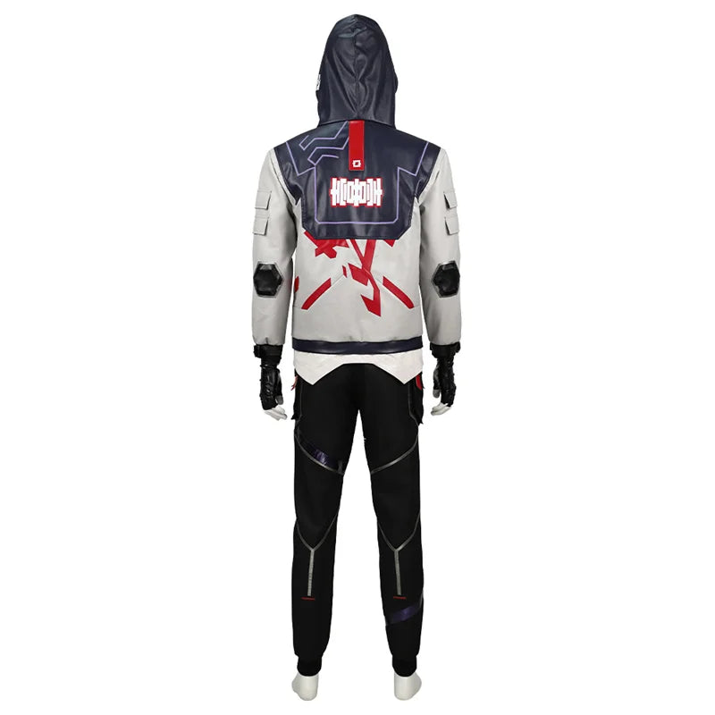 Valorant ISO Cosplay Costume - Hooded Sweatshirt, Pants, Top & Accessories for Halloween & Carnival-Astricos