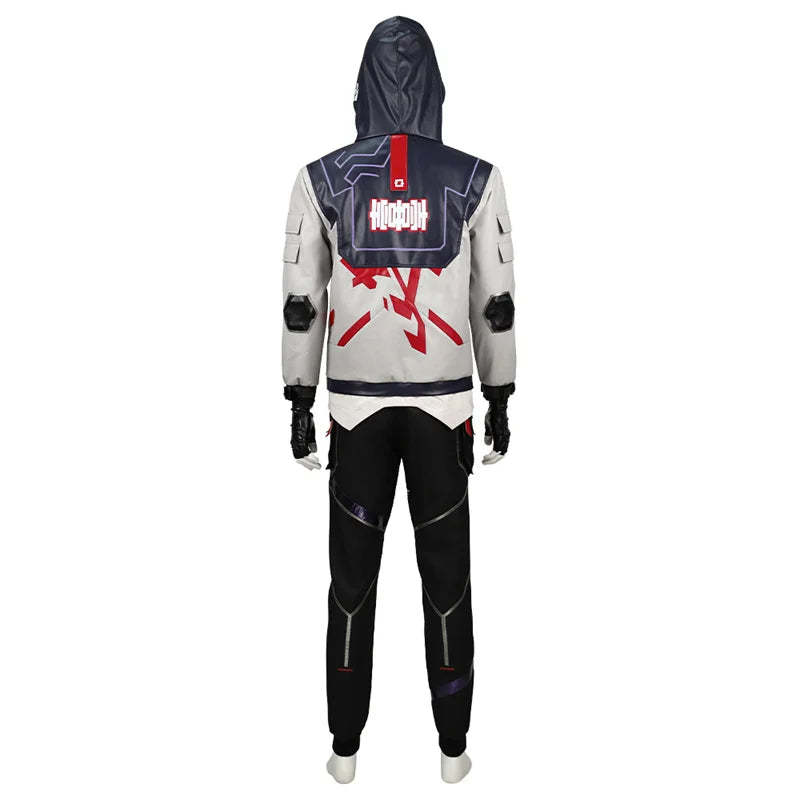 Valorant ISO Cosplay Costume - Hooded Sweatshirt, Pants, Top & Accessories for Halloween & Carnival-Astricos