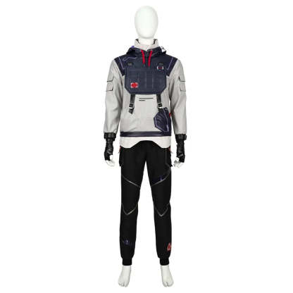 Valorant ISO Cosplay Costume - Hooded Sweatshirt, Pants, Top & Accessories for Halloween & Carnival-Astricos