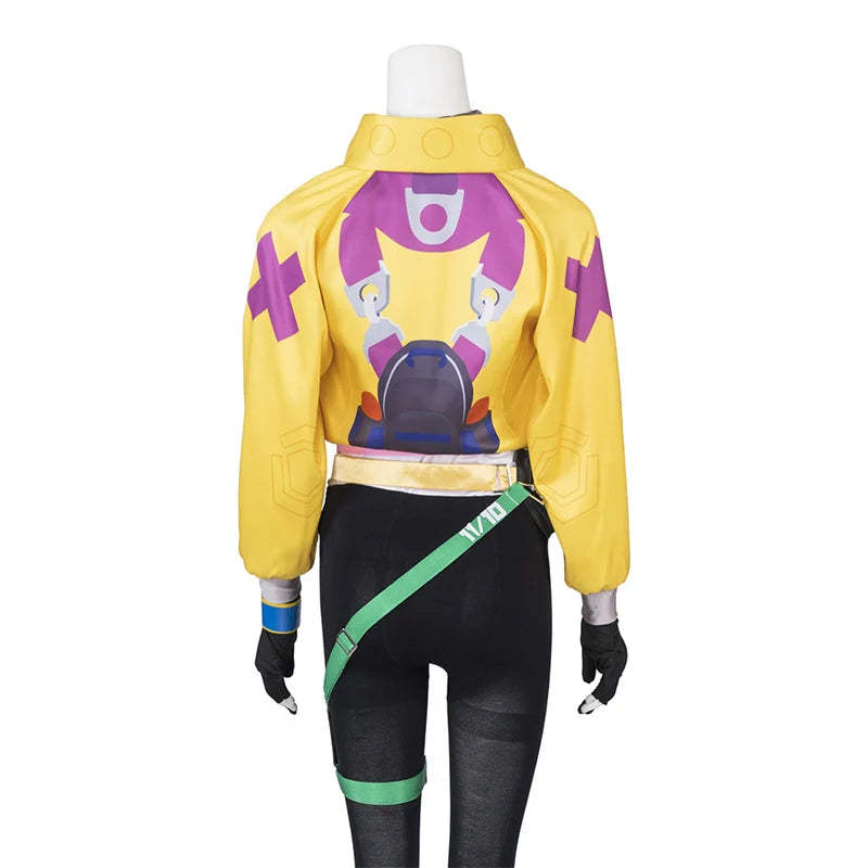 Valorant Killjoy Cosplay Costume - Yellow Coat with Accessories for Halloween & Parties-Astricos