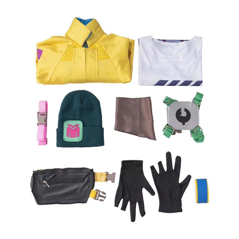 Valorant Killjoy Cosplay Costume - Yellow Coat with Accessories for Halloween & Parties-Astricos