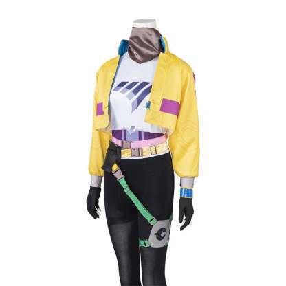Valorant Killjoy Cosplay Costume - Yellow Coat with Accessories for Halloween & Parties-Astricos