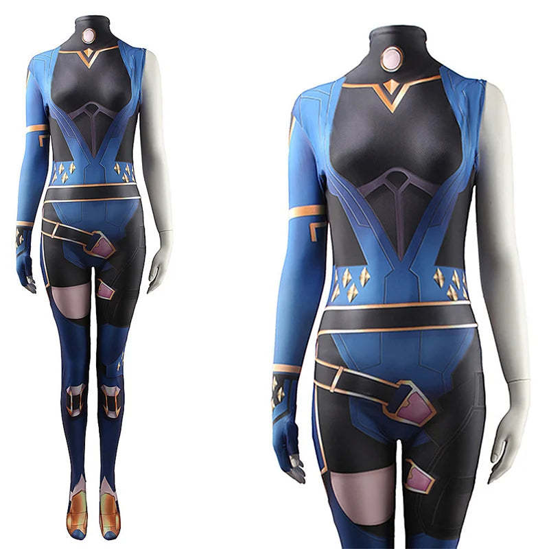 Valorant Reyna Cosplay Jumpsuit | Premium Spandex Zentai Suit for Halloween & Carnival-Astricos