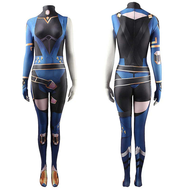 Valorant Reyna Cosplay Jumpsuit | Premium Spandex Zentai Suit for Halloween & Carnival-Astricos