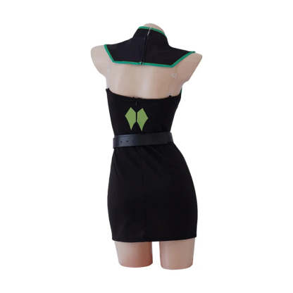 Valorant Viper Sexy Green Combat Dress Cosplay Costume for Women | Halloween & Party Outfit-Astricos