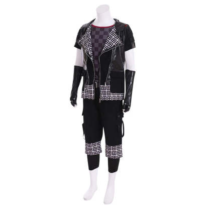 Game Yozora Men's Punk Black Hooded Jacket Cosplay Costume - Perfect for Halloween & Carnival Parties-Astricos