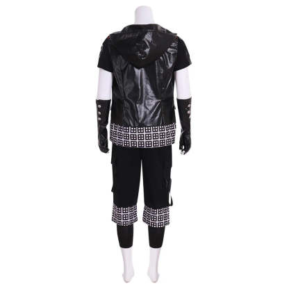 Game Yozora Men's Punk Black Hooded Jacket Cosplay Costume - Perfect for Halloween & Carnival Parties-Astricos