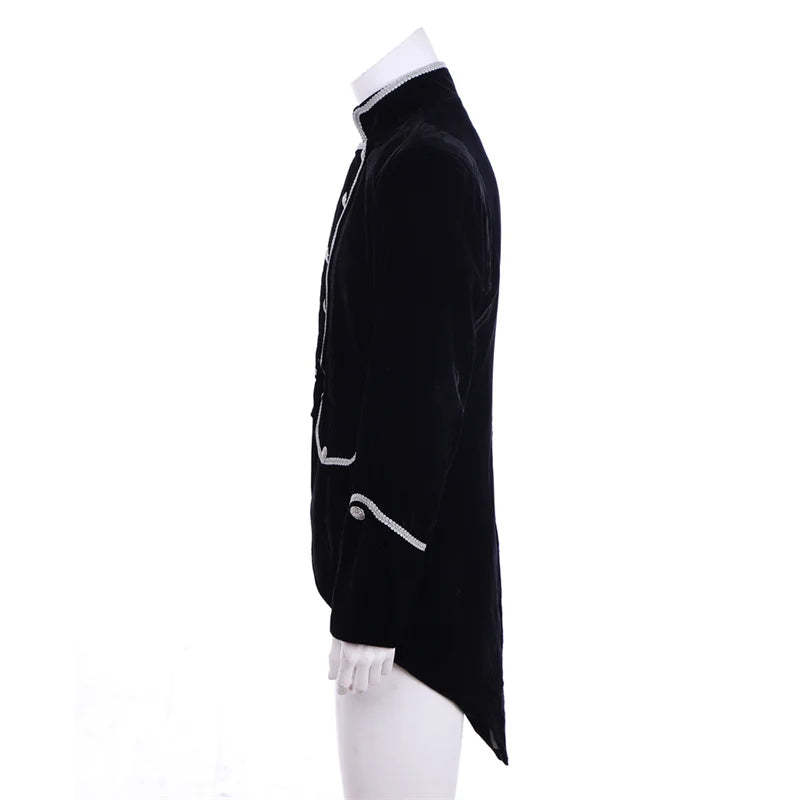 Men's Gothic Victorian Tailcoat Jacket - Steampunk Pirate Viking Renaissance Formal Tuxedo Coat | Astricos-Astricos