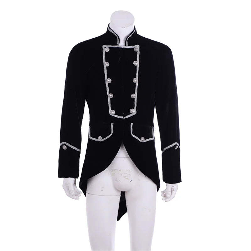 Men's Gothic Victorian Tailcoat Jacket - Steampunk Pirate Viking Renaissance Formal Tuxedo Coat | Astricos-Astricos