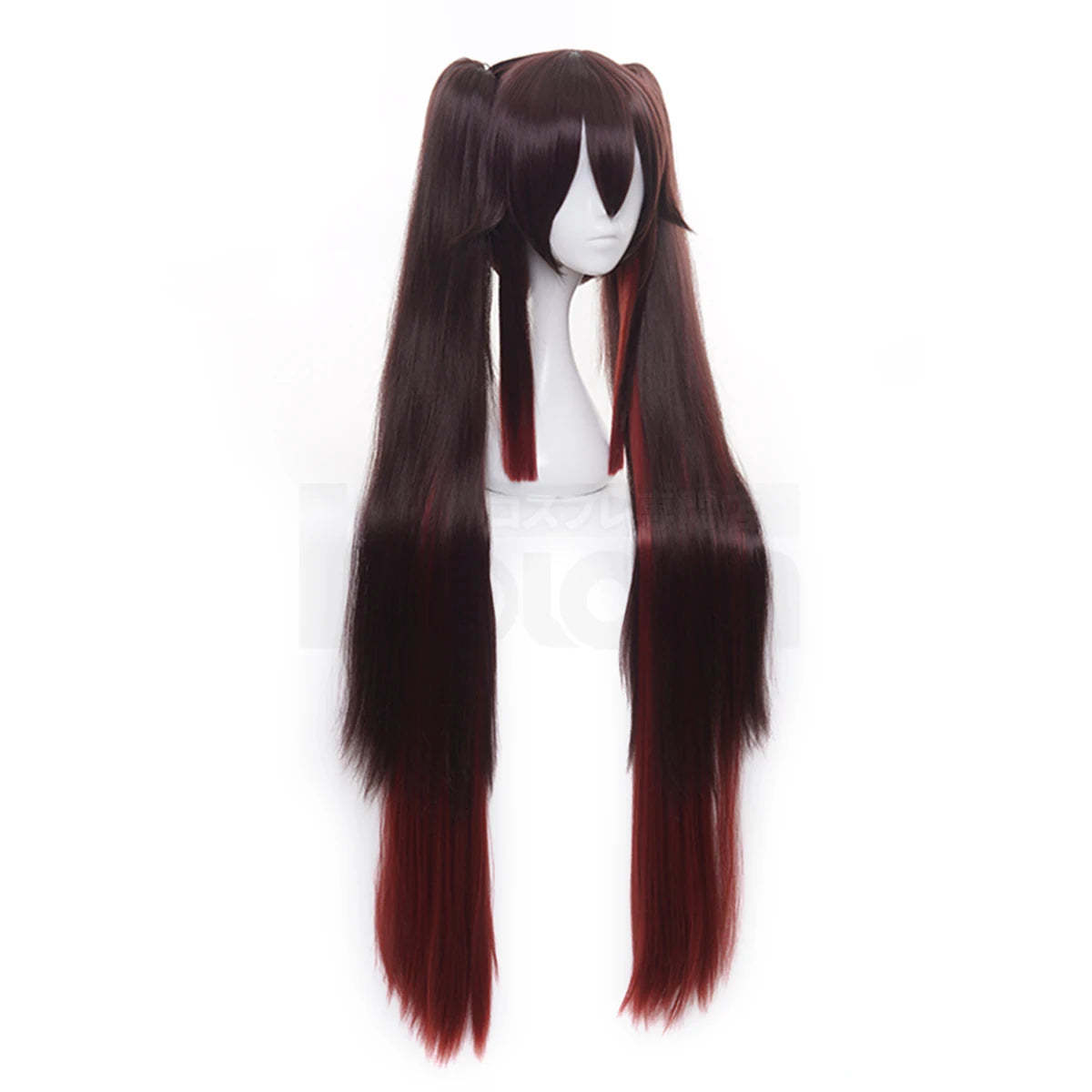 Genshin Impact Hu Tao Cosplay Wig - Rose Net Synthetic Fiber Adjustable for Anime Fans-Astricos