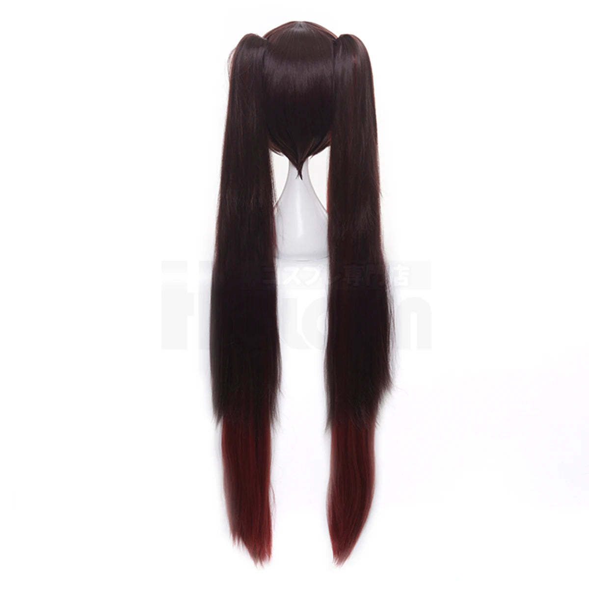 Genshin Impact Hu Tao Cosplay Wig - Rose Net Synthetic Fiber Adjustable for Anime Fans-Astricos