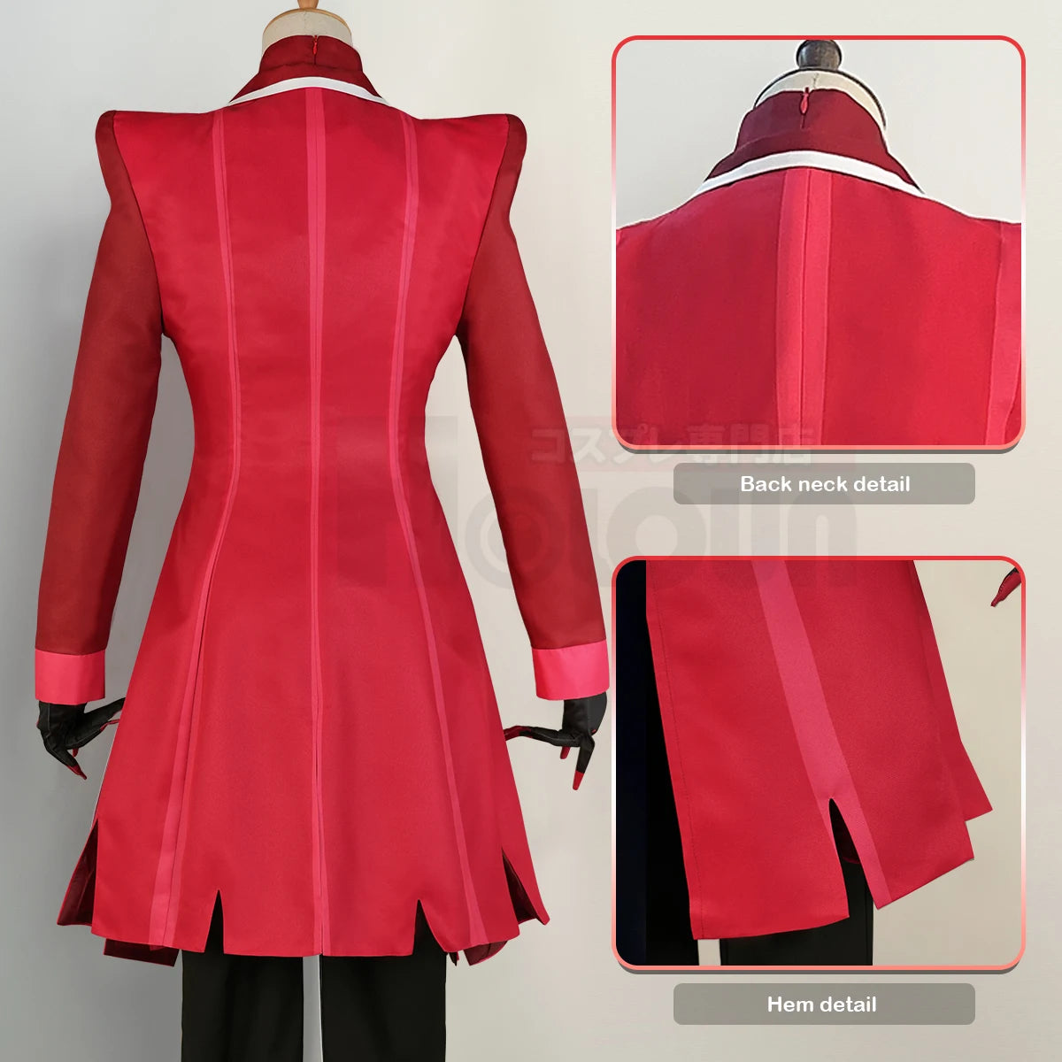 Haz Hotel Anime Alastor Cosplay Wig - Rose Net Synthetic Fiber, Adjustable Size for Cos Conventions-Astricos