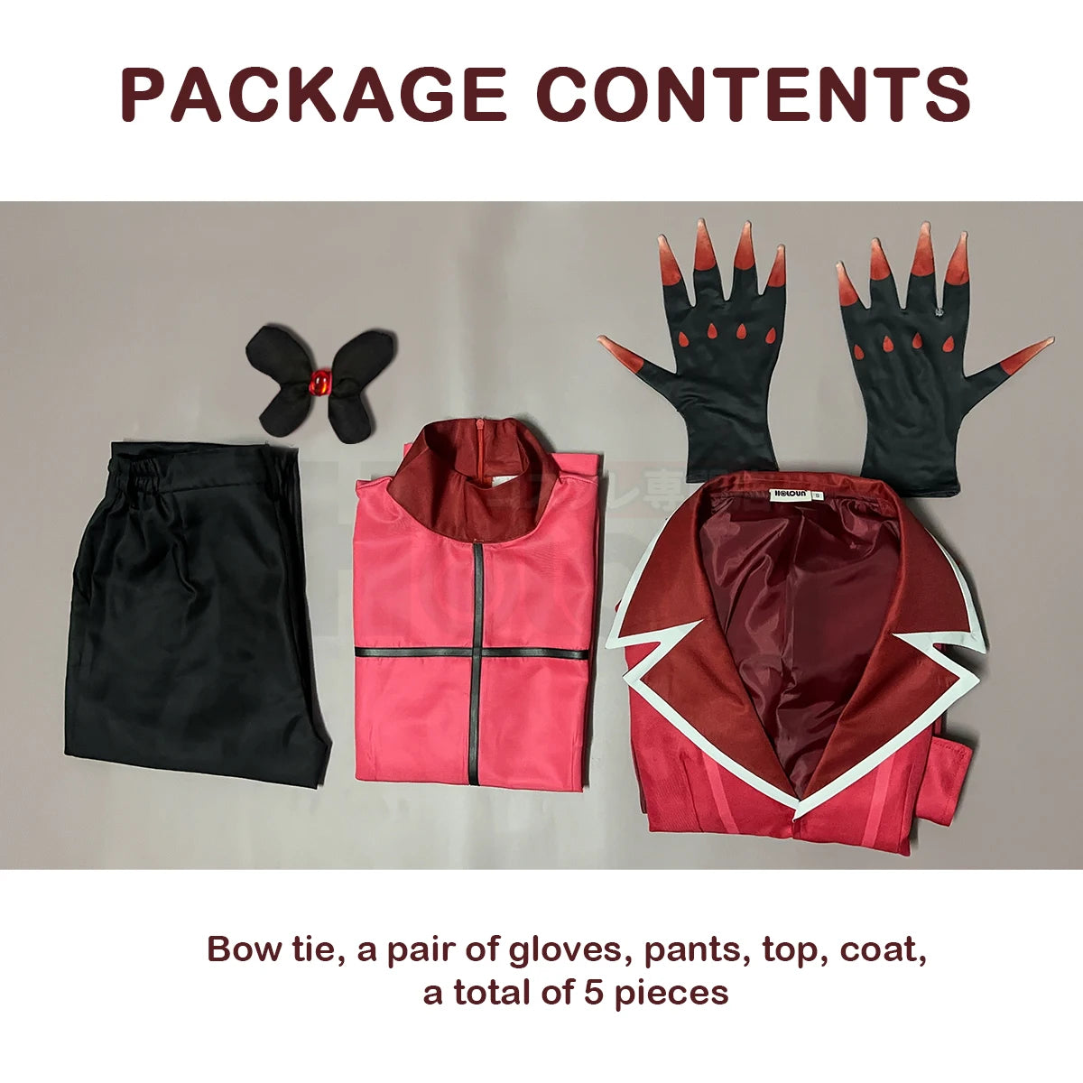 Haz Hotel Anime Alastor Cosplay Wig - Rose Net Synthetic Fiber, Adjustable Size for Cos Conventions-Astricos