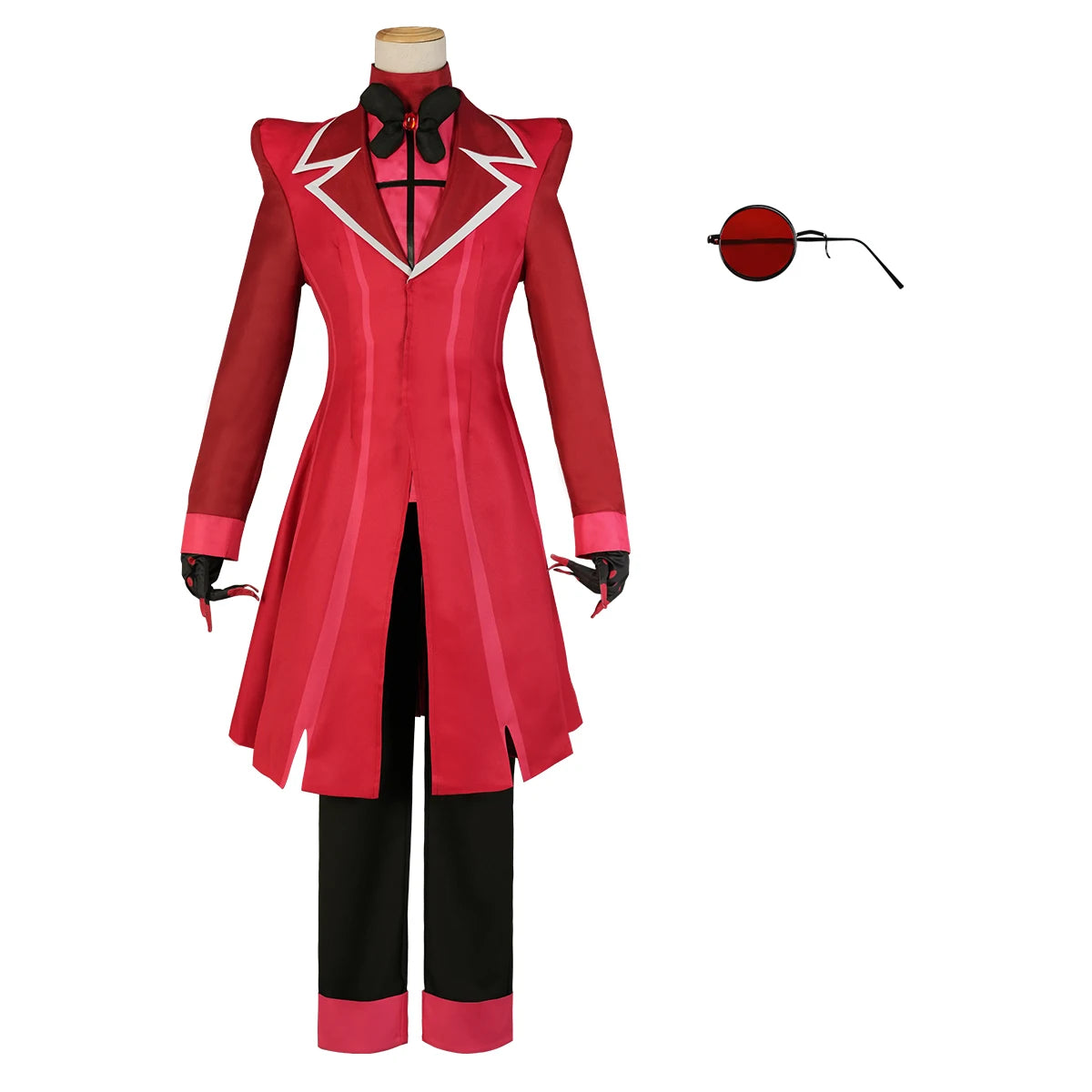 Haz Hotel Anime Alastor Cosplay Wig - Rose Net Synthetic Fiber, Adjustable Size for Cos Conventions-Astricos