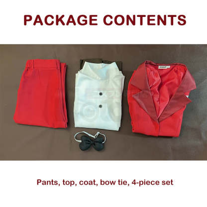 Charlie Morningstar Hazbin Hotel Cosplay Costume Wig & Suit Set with Shoulder Pads-Astricos