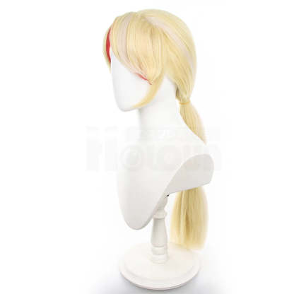 Charlie Morningstar Cosplay Wig - Hazbin Hotel Anime Rose Net Synthetic Fiber Adjustable Size-Astricos