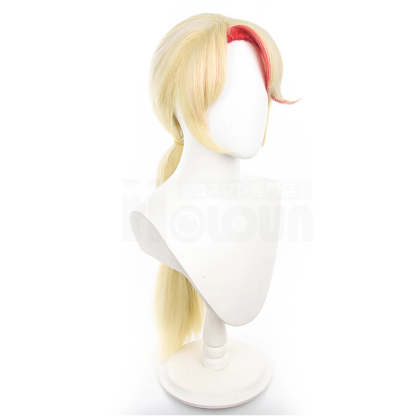 Charlie Morningstar Cosplay Wig - Hazbin Hotel Anime Rose Net Synthetic Fiber Adjustable Size-Astricos