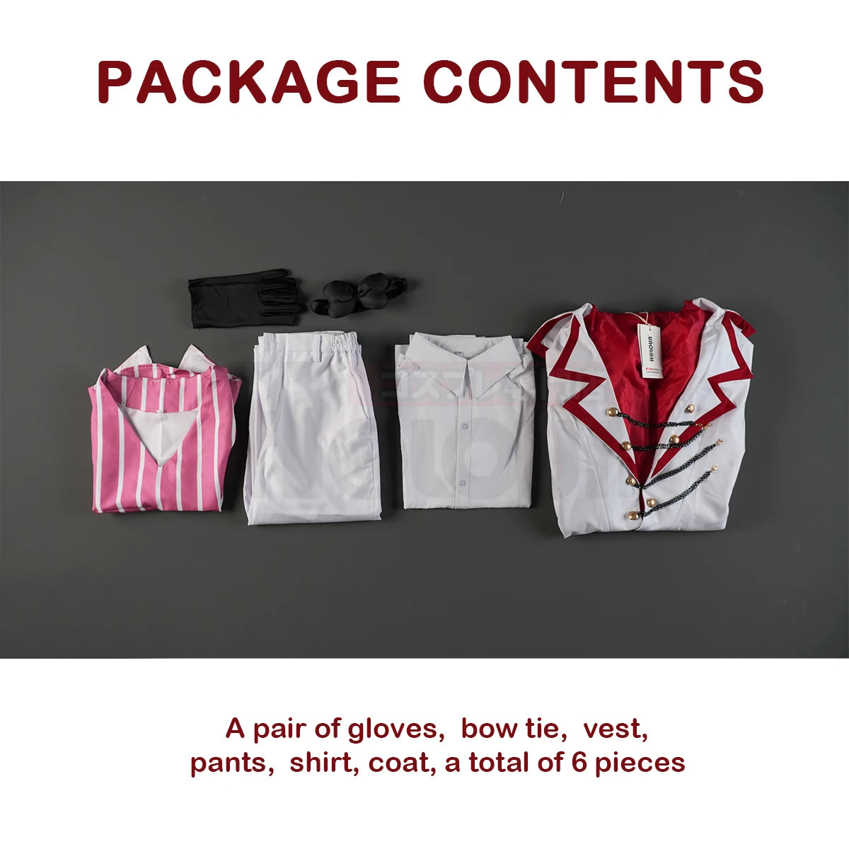 Lucifer Morningstar Cosplay Costume - Haz Hotel Anime Wig & Tailcoat Set-Astricos