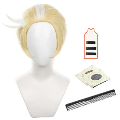 Lucifer Morningstar Cosplay Wig - Haz Hotel Anime Style, Adjustable Size for Halloween-Astricos