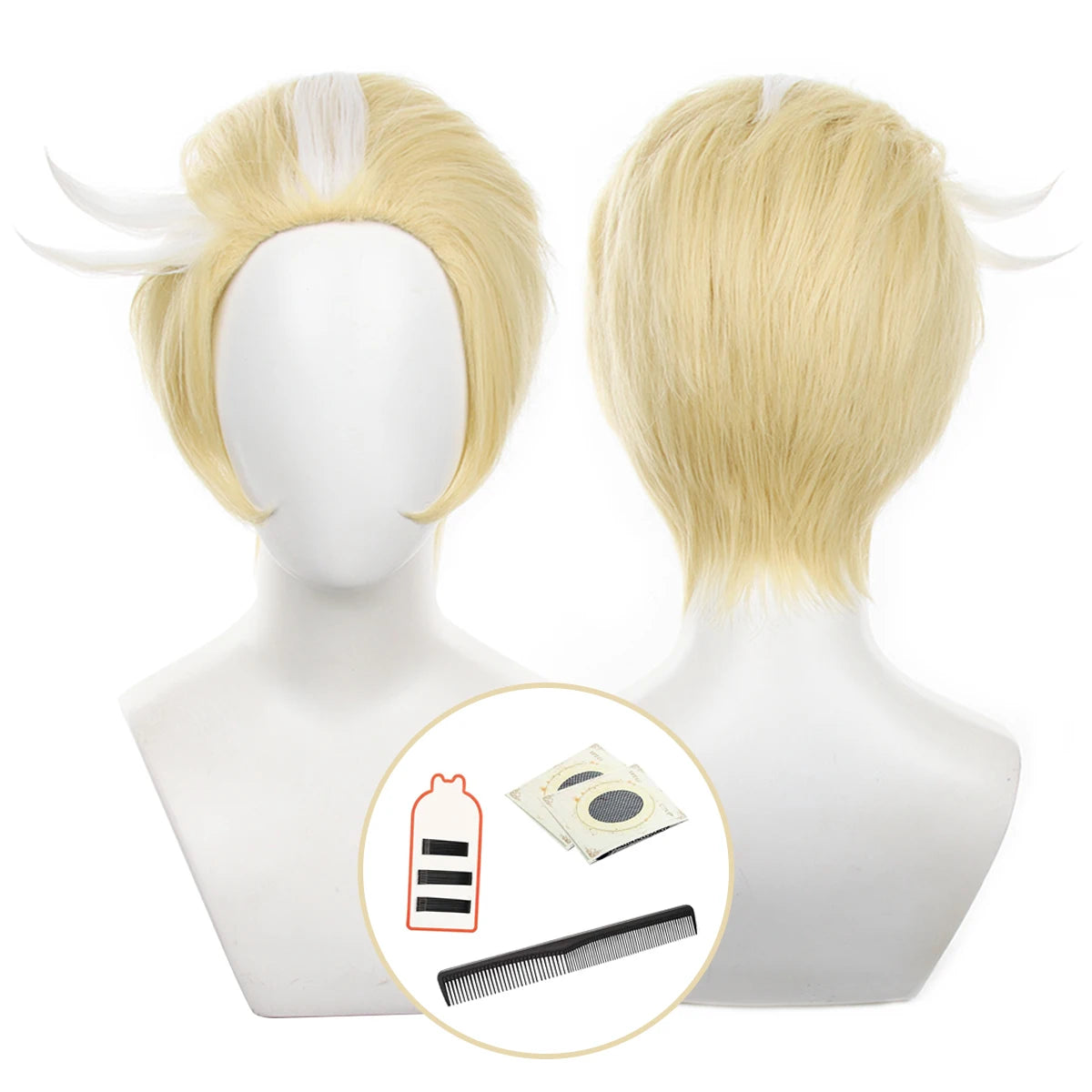 Lucifer Morningstar Cosplay Wig - Haz Hotel Anime Style, Adjustable Size for Halloween-Astricos