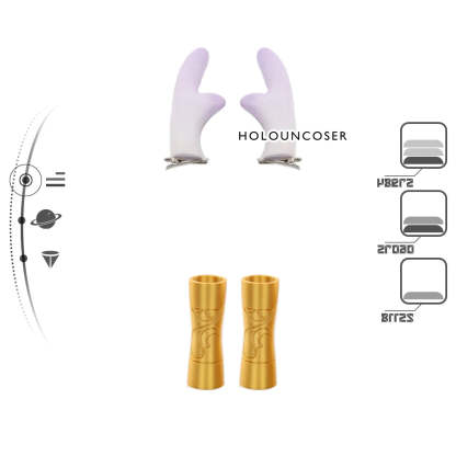 Honkai Star Rail Bailu Cosplay Wig with Horn Clip & Tail Fixer - Rose Net Heat Resistant Synthetic Fiber-Astricos