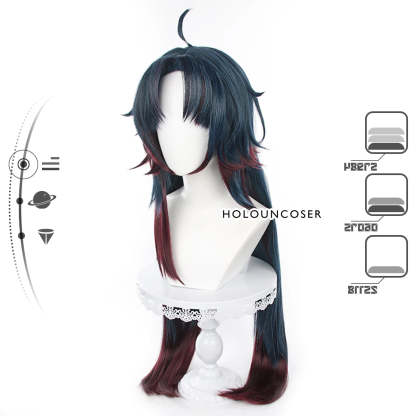 Honkai Star Rail Blade Cosplay Wig - Rose Net Heat Resistant Synthetic Fiber-Astricos