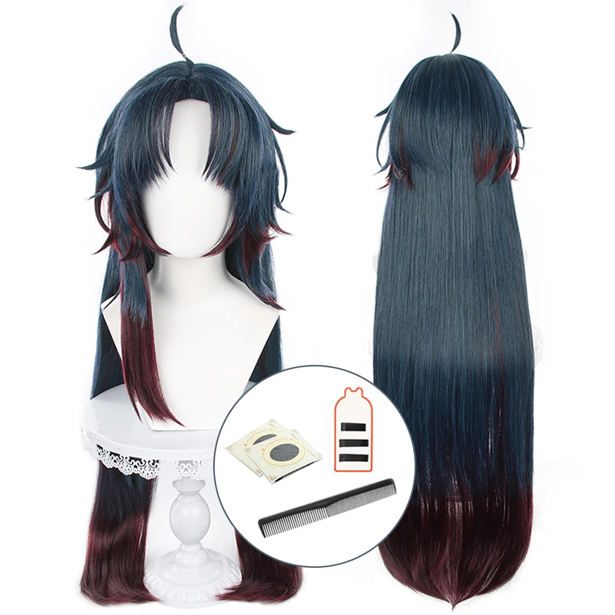 Honkai Star Rail Blade Cosplay Wig - Rose Net Heat Resistant Synthetic Fiber-Astricos