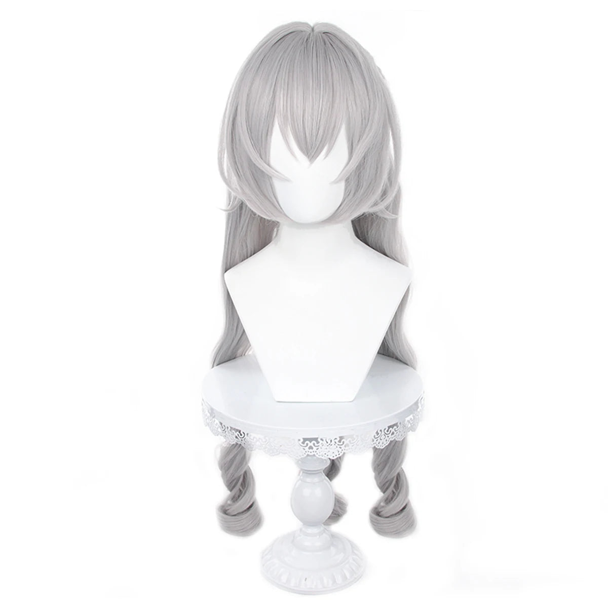 Honkai Star Rail Bronya Cosplay Wig - Rose Net Heat Resistant Synthetic Fiber with Comb & Hairpin-Astricos