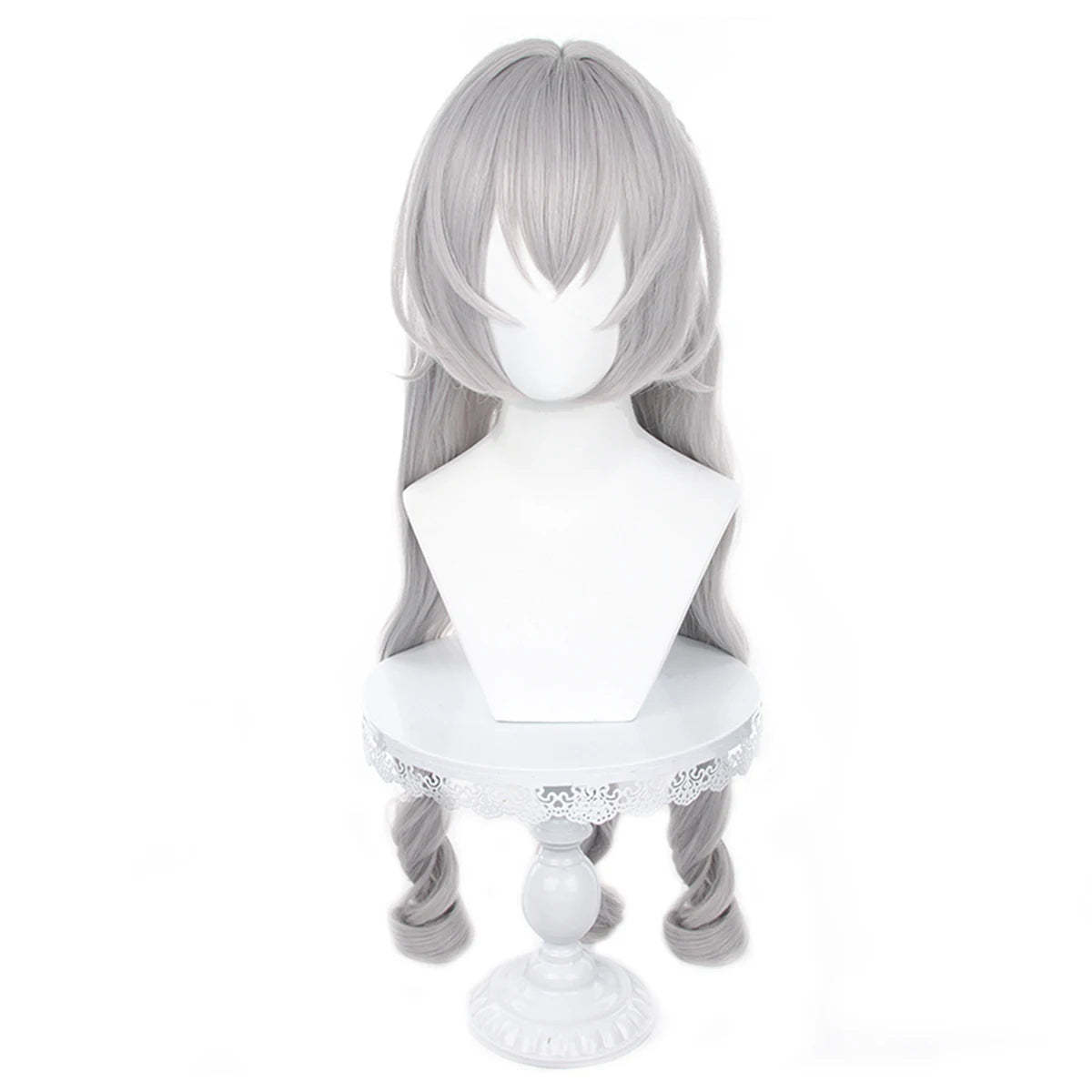 Honkai Star Rail Bronya Cosplay Wig - Rose Net Heat Resistant Synthetic Fiber with Comb & Hairpin-Astricos