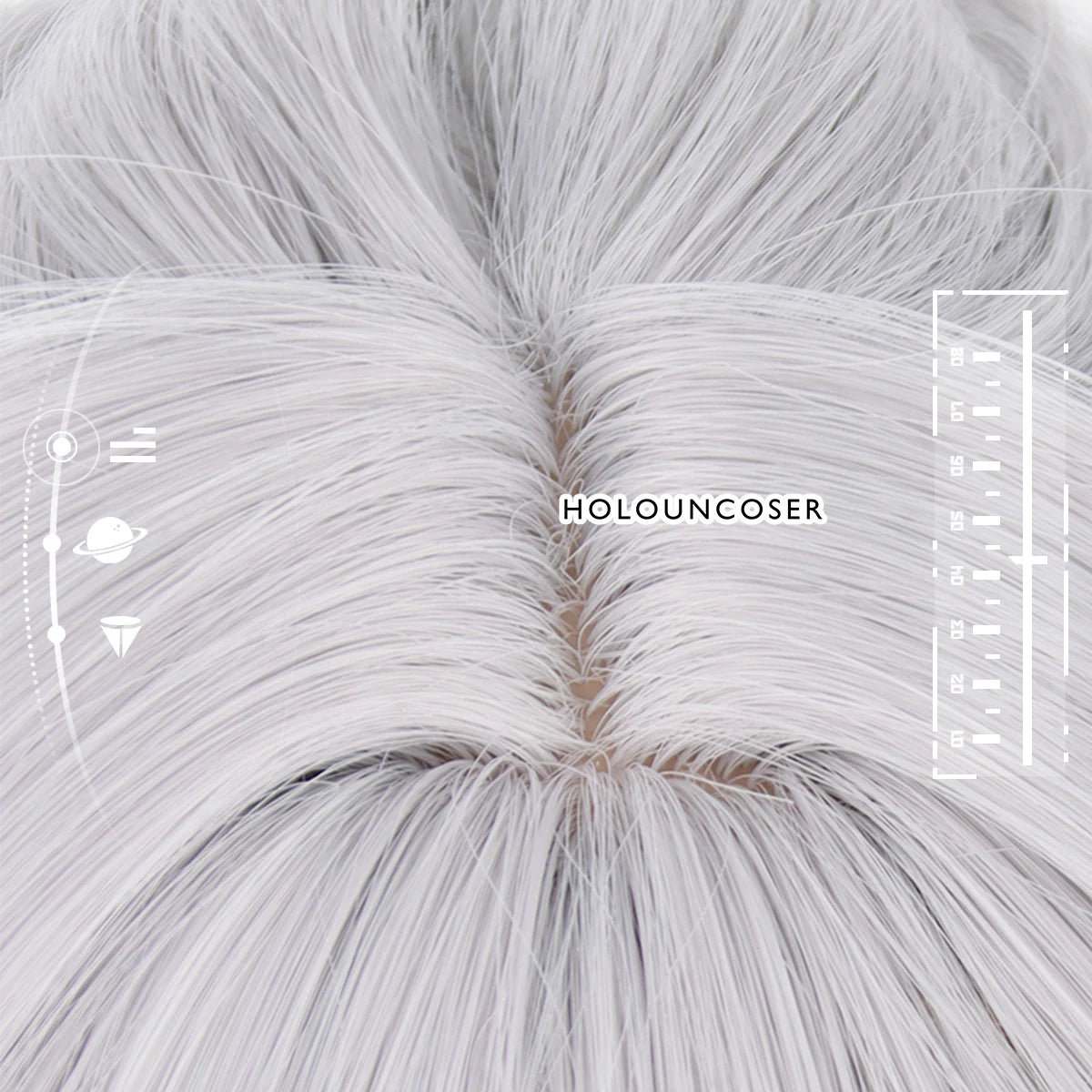 Honkai Star Rail Bronya Cosplay Wig - Rose Net Heat Resistant Synthetic Fiber with Comb & Hairpin-Astricos