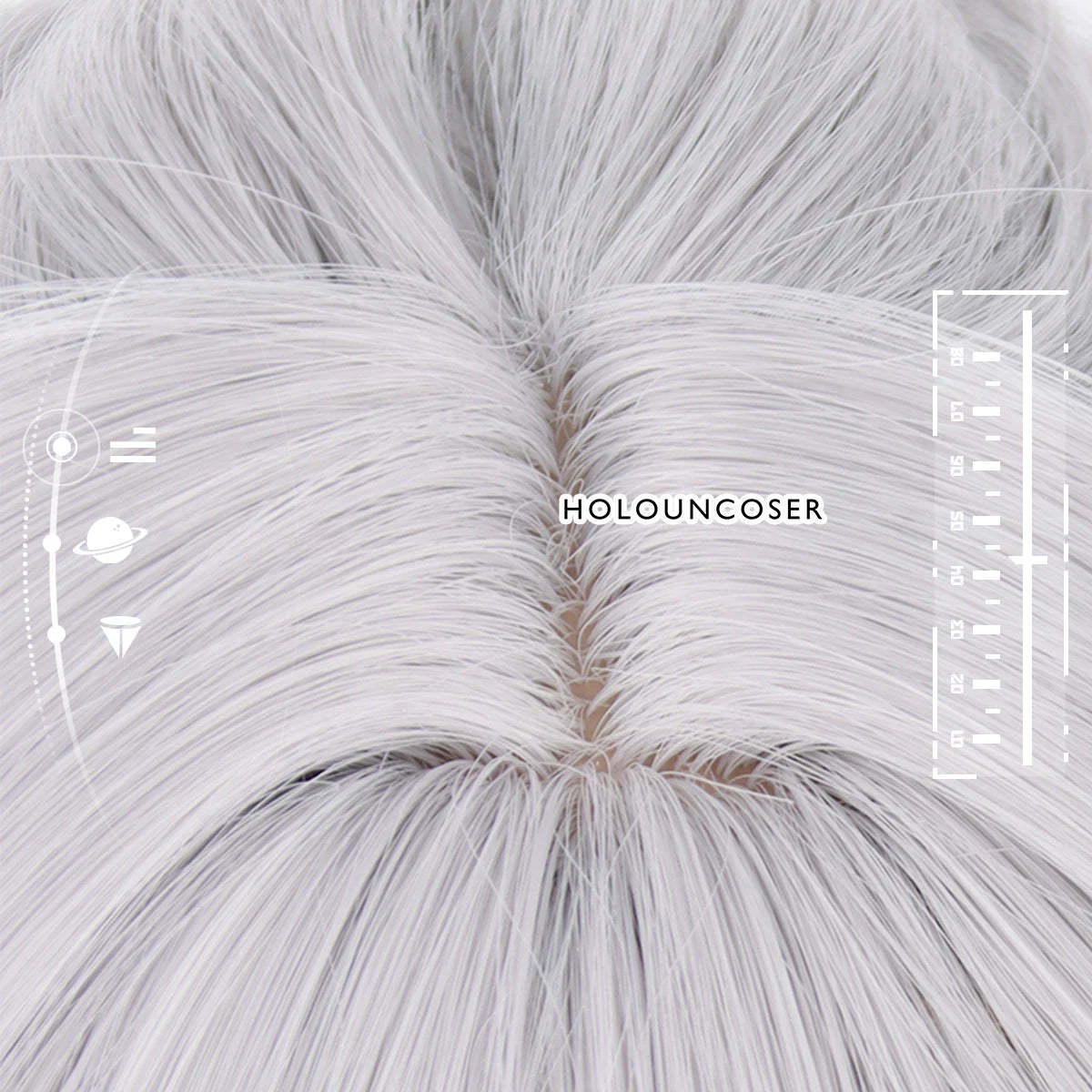 Honkai Star Rail Bronya Cosplay Wig - Rose Net Heat Resistant Synthetic Fiber with Comb & Hairpin-Astricos