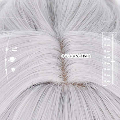 Honkai Star Rail Bronya Cosplay Wig - Rose Net Heat Resistant Synthetic Fiber with Comb & Hairpin-Astricos