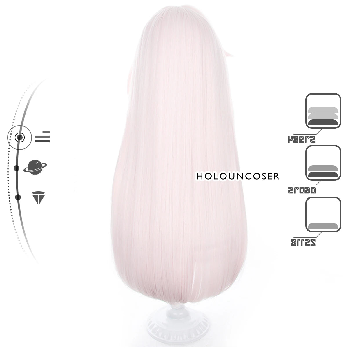 Honkai Star Rail Clara Cosplay Wig - Rose Net, Heat Resistant, Adjustable Size-Astricos